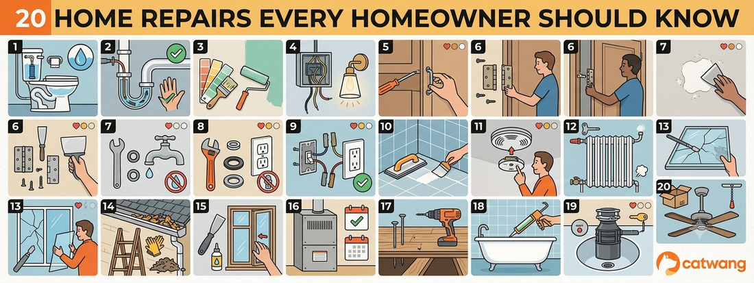 20 Home Repairs Every Homeowner Should Know